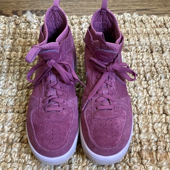 Nike Womens Air Force 1 Ultraforce Mid Force Sneakers Size 9.5 Vintage‎ Wine - Picture 3 of 16